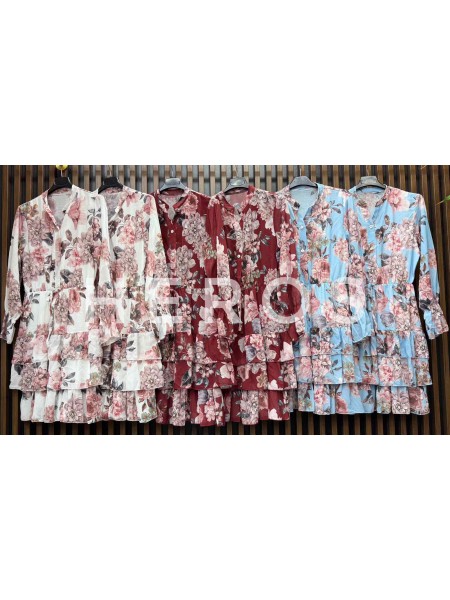 Sukienki damskie wloskie, Size uni ,paczka 6szt,mix kolor