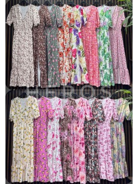 Sukienki damskie wloskie, Size uni ,paczka 6szt,mix kolor