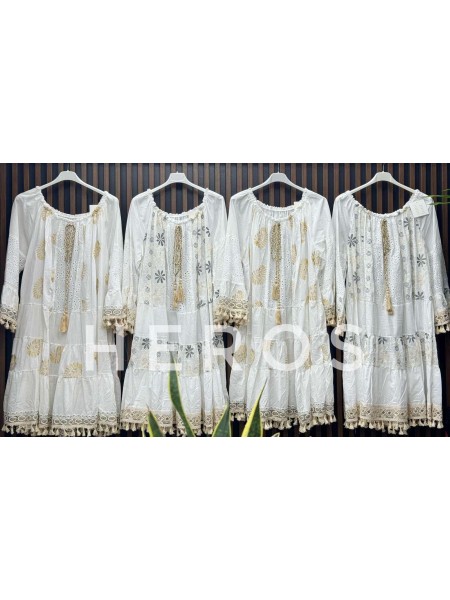 Sukienki damskie wloskie, Size uni ,paczka 6szt,mix kolor
