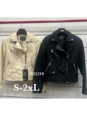 Kurtki skórzane damskie ,size s-2xl, paczka 5szt,1 kolor