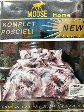 Komplet pościeli 100% satyna - bawełna 4 Częściowy Rozmiar : 180/220cm