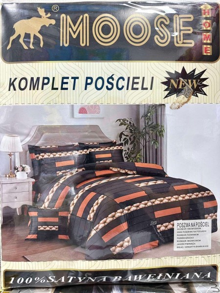 Komplet pościeli 100% satyna - bawełna 4 Częściowy Rozmiar : 180/220cm