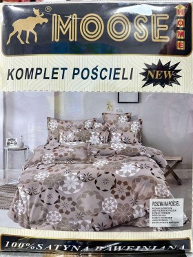 Komplet pościeli 100% satyna - bawełna 4 Częściowy Rozmiar : 200/220cm