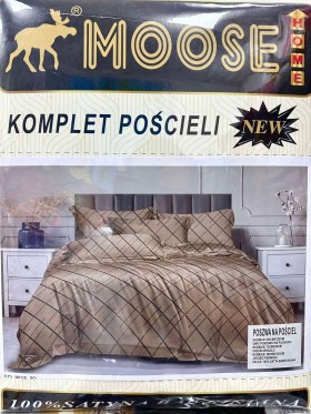 Komplet pościeli 100% satyna - bawełna 4 Częściowy Rozmiar : 200/220cm