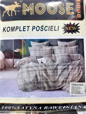 Komplet pościeli 100% satyna - bawełna 4 Częściowy Rozmiar : 200/220cm