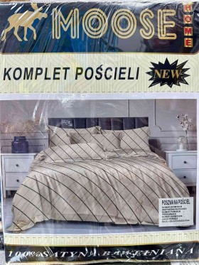 Komplet pościeli 100% satyna - bawełna 4 Częściowy Rozmiar : 200/220cm