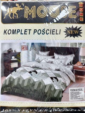 Komplet pościeli 100% satyna - bawełna 4 Częściowy Rozmiar : 200/220cm