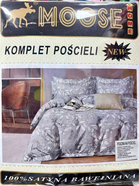 Komplet pościeli 100% satyna - bawełna 4 Częściowy Rozmiar : 200/220cm