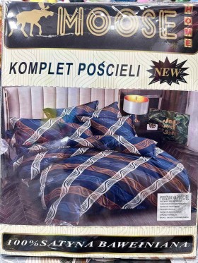 Komplet pościeli 100% satyna - bawełna 4 Częściowy Rozmiar : 200/220cm