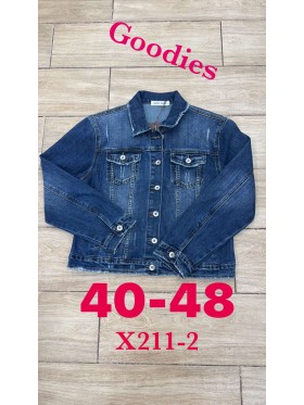 Kurtki Jeansowe damskie ,size 40-48 paczka 10szt,