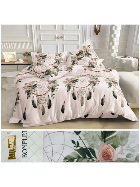 Komplet pościeli 100% satyna - bawełna 4 Częściowy Rozmiar : 200/220cm