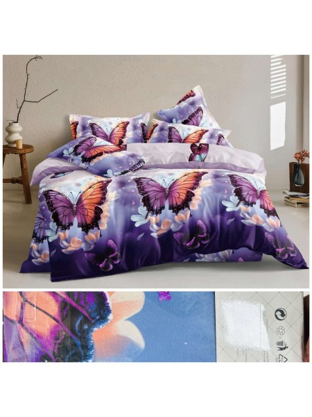 Komplet pościeli 100% satyna - bawełna 4 Częściowy Rozmiar : 200/220cm