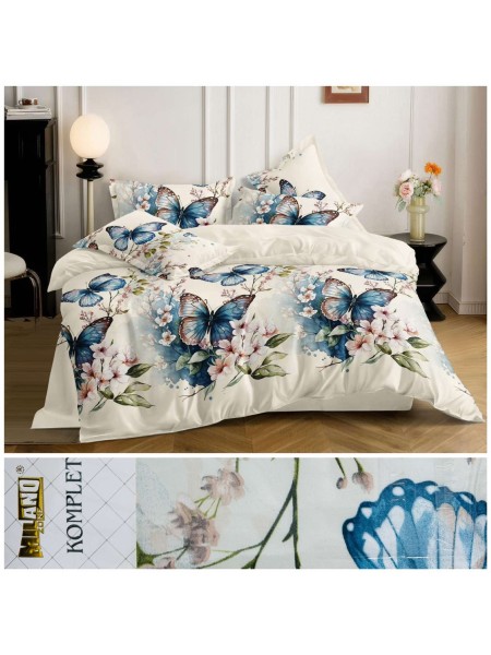 Komplet pościeli 100% satyna - bawełna 4 Częściowy Rozmiar : 200/220cm