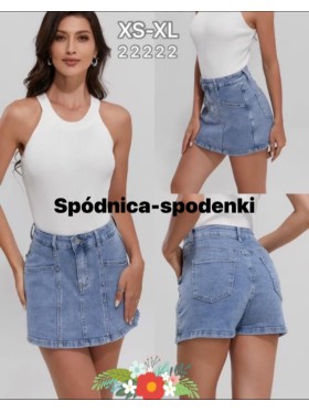 Spódnica krótka jeansowa damska ,size xs-xl, paczka 10szt,