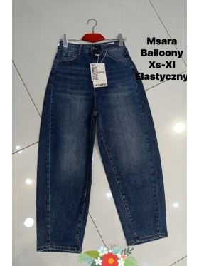 Jeansy damskie M'sara,size XS-xl, paczka 10szt,