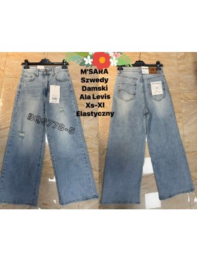 Jeansy damskie M'sara,size XS-xl, paczka 10szt,