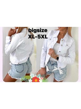 Kurtki Jeansowe damskie ,size XL-6XLpaczka 10szt,
