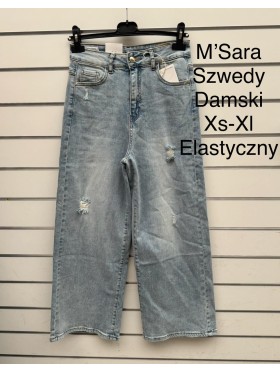Jeansy damskie M'sara,size XS-xl, paczka 10szt,