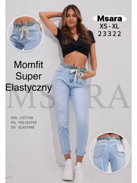 Jeansy damskie M'sara,size XS-xl, paczka 12szt,