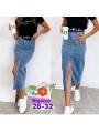 Spódnica długa jeansowa damska ,size 26-32, paczka 12szt,