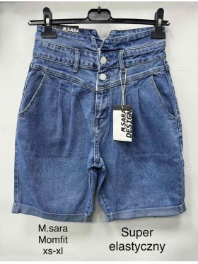 Spodenki jeansowe damskie Msara ,size XS-XL, paczka 10szt,