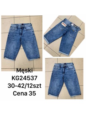 Spodenki jeansowe meskie  ,size 30-42, paczka 12szt,