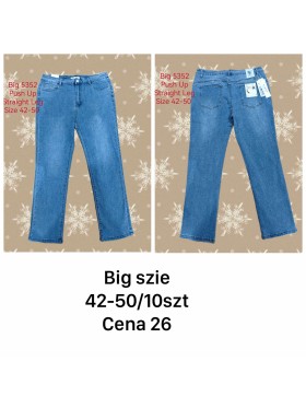 Jeansy damskie ,size 42-50, paczka 10szt,