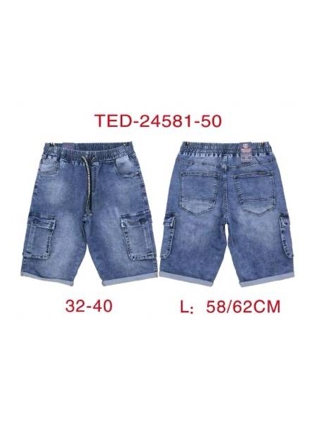 Spodenki jeansowe meskie  ,size 32-40, paczka 10szt,