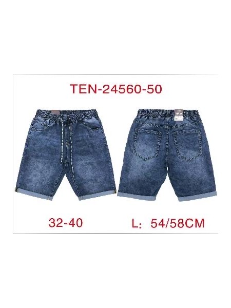 Spodenki jeansowe meskie  ,size 32-40, paczka 10szt,
