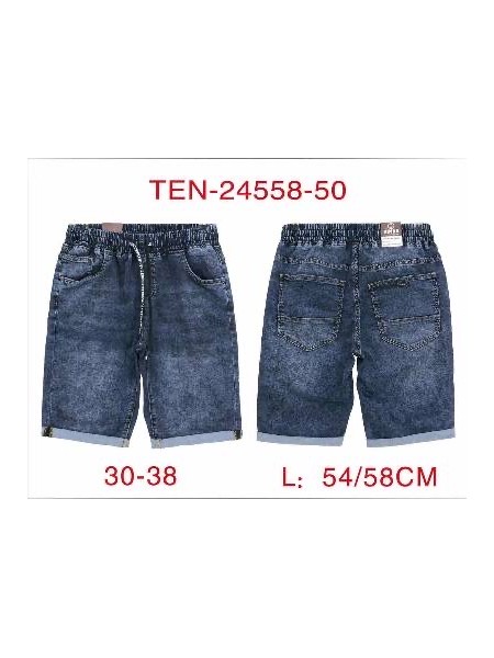 Spodenki jeansowe meskie  ,size 30-38, paczka 10szt,