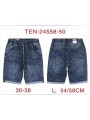 Spodenki jeansowe meskie  ,size 30-38, paczka 10szt,
