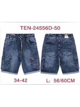 Spodenki jeansowe meskie  ,size 34-42, paczka 10szt,