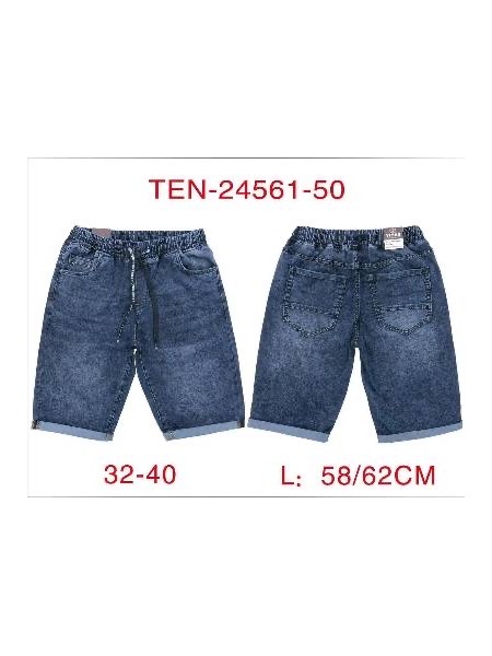 Spodenki jeansowe meskie  ,size 32-40, paczka 10szt,