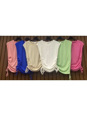 Bluzki damskie wloskie, Size uni,paczka 6szt,mix kolor