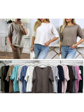 Bluzki damskie wloskie, Size uni,paczka 6szt,mix kolor