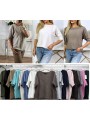 Bluzki damskie wloskie, Size uni,paczka 6szt,mix kolor