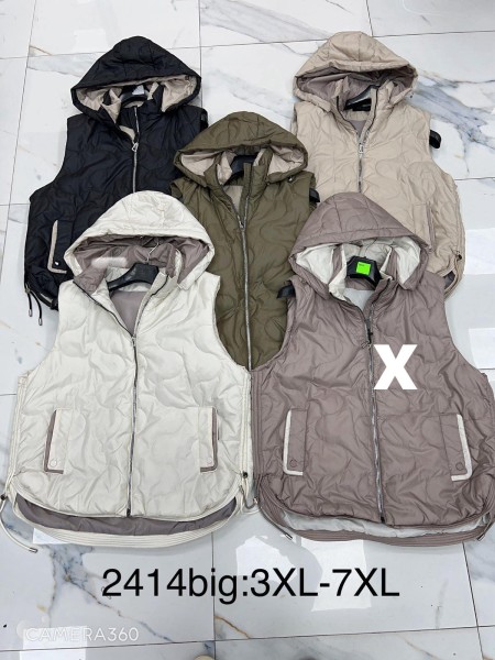 Kamizelki damskie , Size 3xl-7xl,paczka 5szt,1kolor
