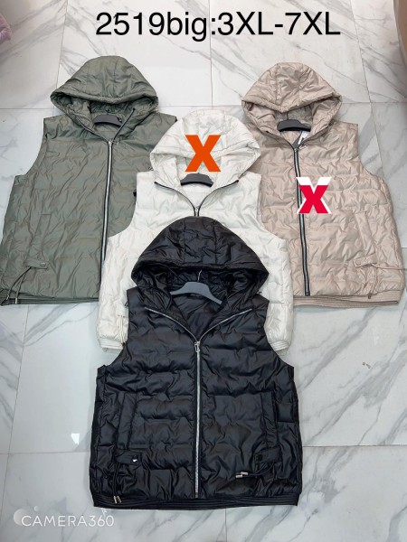 Kamizelki damskie , Size 3xl-7xl,paczka 5szt,1kolor