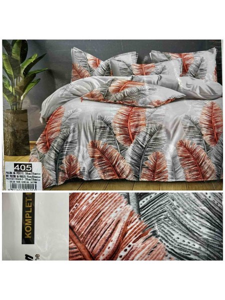 Komplet pościeli 100% satyna - bawełna 4 Częściowy Rozmiar : 200/220cm