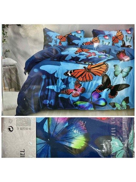 Komplet pościeli 100% satyna - bawełna 4 Częściowy Rozmiar : 200/220cm