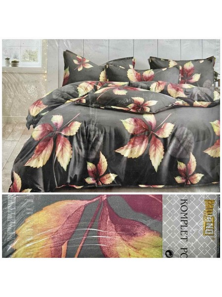 Komplet pościeli 100% satyna - bawełna 4 Częściowy Rozmiar : 200/220cm