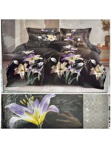 Komplet pościeli 100% satyna - bawełna 4 Częściowy Rozmiar : 200/220cm
