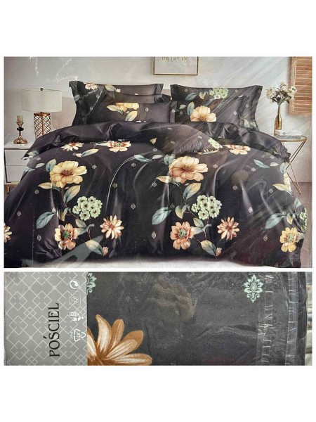 Komplet pościeli 100% satyna - bawełna 4 Częściowy Rozmiar : 200/220cm