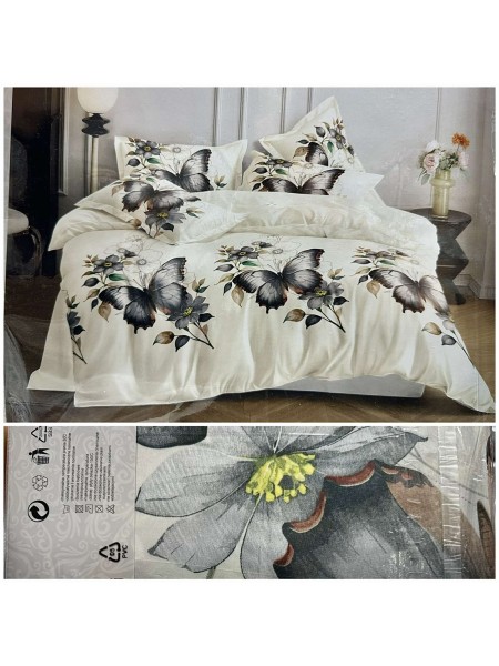 Komplet pościeli 100% satyna - bawełna 4 Częściowy Rozmiar : 200/220cm