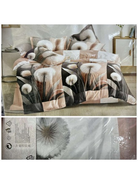 Komplet pościeli 100% satyna - bawełna 4 Częściowy Rozmiar : 200/220cm