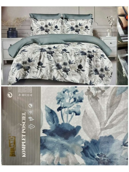 Komplet pościeli 100% satyna - bawełna 3 Częściowy Rozmiar :160/200cm,paczk 5szt mix