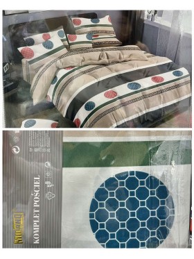 Komplet pościeli 100% satyna - bawełna 3 Częściowy Rozmiar :160/200cm,paczk 5szt mix
