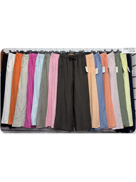 Spodnie damskie wloskie, Size uni,paczka 6szt,mix kolor