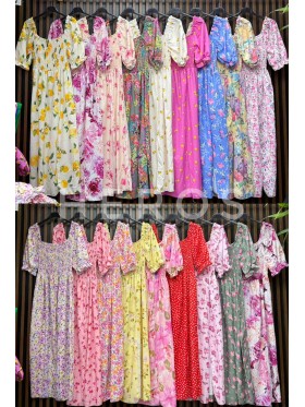 Sukienki damskie wloskie, Size uni ,paczka 6szt,mix kolor