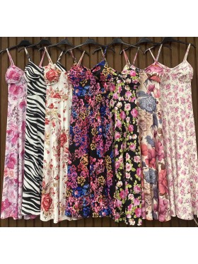 Sukienki damskie wloskie, Size uni,paczka 6szt,mix kolor